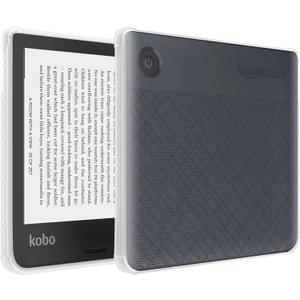 TUDIA SKN Designed for Kobo Libra 2 Case (7") Cover - [NOT FIT Colour 2024 Version] Shockproof Slim Anti-Yellowing [Reinforced Corner] Lightweight Clear Back Snug Fit TPU Bumper - Clear Transparent