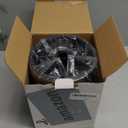 Kitchen Utensil Holder Extra Large 360Rotating For Counter Organizer Stainless Steel Storage Cooking Silverware Caddy 3 Compartment Flatware Spoon Spatula Tool Cutlery ContainerSilvery