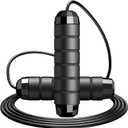 Jump Rope,Tangle-Free Rapid Speed Jump Rope with Ball Bearings for Men,Women and Kids,Adjustable Steel Skipping Rope with Ergonomic Foam Handles,A Ideal Equipment and Accessories for Workout,Fitness,Exercise,Home Gym,Slim Body