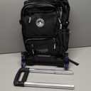 Black Rolling Backpack for Boys Middle Junior School Kids, Boys Backpack with 6 Wheels, Black