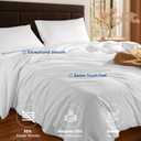 SONORO KATE 100% Egyptian Cotton Duvet Cover King Size, 1000 Thread Count Sateen Duvet Cover, Soft, Breathable Cotton Comforter Cover with Hidden Zipper Closure - 3 PC (White,King)