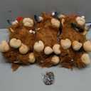 3 Pcs Christmas Highland Cows Stuffed Animal 11inch Scottish Highland Cows Plush Christmas Cute Cattle Plush with Santa Hat and Scarf for Stocking Xmas Birthday Present Holiday Decor