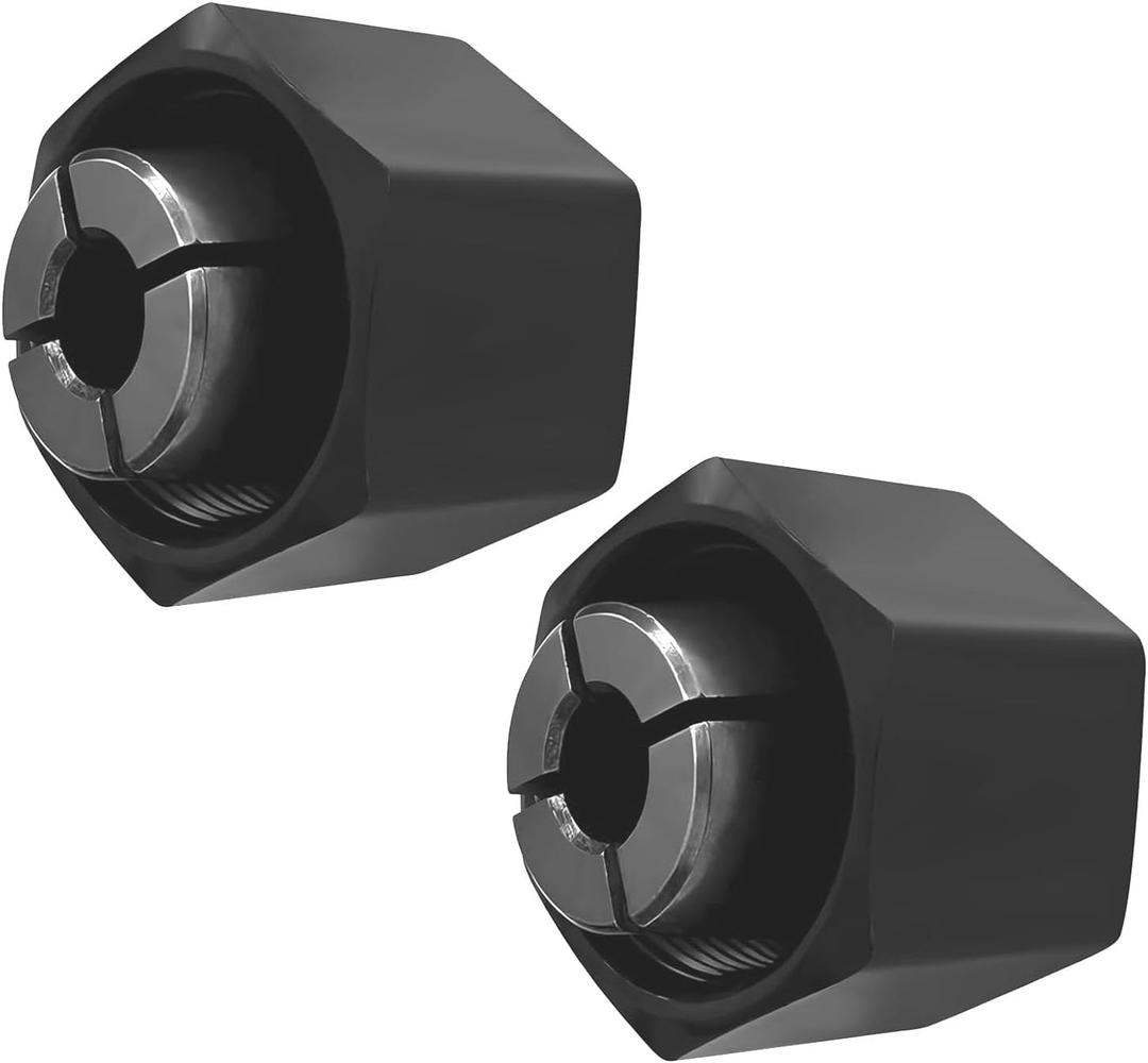 Collet 19691 1/4-inch 6.35mm replace for Dewalt 326286-04 DW6214 DW616 DW618, Boschh 2610906283, Hitachi 323-293(2 Pack)