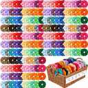 500 PCS Satin Silk Scrunchies Bulk - 40 Color Elastic Hair Bands Ropes Ponytails Accessories Gift for Women Girls