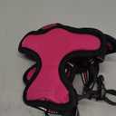 BARKBAY No Pull Dog Harness Large Reflective Dog Harness with Front Clip and Easy Control Handle for Walking Training Running with ID Tag Pocket(Pink,L)