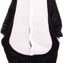 Animal Hooded Onesie Costume for Kids Adults Boys Girls Halloween Easter Mens Womens Cosplay Outfit Kit Penguin (Kids 130 (7-8Y))