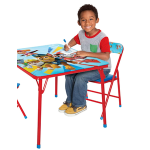 Paw Patrol Kids Table & Chairs Set for Kid and Toddler 36 Months Up to 7 Years, Includes: 1 Table (24" L x 24" W x 20" H), 1 Chair (13" L x 13.5" W x 21" H) Weight Limit: 70 lb