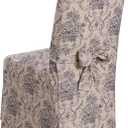 Madison Chat-DRC-NV Chateau Slipcover Slicover, Navy, Dining Room Chair