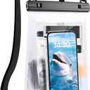 2L Waterproof Phone Pouch for iPhone 16 15 14 11 Pro Max & Galaxy S24 S21 - Floating Large Capacity Dry Bag Stores Sunscreen, Sunglasses - Oversized Waterproof Bag for Beach, Swimming, Kayaking