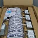 24 Pack 6 Inch 5CCT LED Recessed Light, Silm Canless Recessed Lighting, Dimmable, Damp Rated, 2700K-5000K Selectable, Wafer Ceiling Downlight with Junction Box, 1200LM, 12W 120V, ETL&FCC