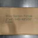 Green PVC Coated Welded Wire Fence 48 Inch x 50 Foot, 2 Inch x 4 Inch 14GA, Garden Border Fencing Roll Vinyl Coating Metal Wire Mesh Hardware Cloth for Yard Vegetable Plant Protection