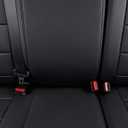 EKR Custom Fit Tacoma Car Seat Covers for Toyota Tacoma 2016 2017 2018 2019 2020 2021 2022 2023 Access Cab -Full Set,Faux Leather(Black)