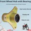 Front Wheel Hub w/Bearing 15mm Replacement Parts Fits for Kazuma Meerkat 50 50cc ATV Quad 110 Go Kart Coyote.