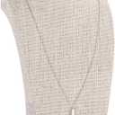 KunGe Necklace Bust Display Stand, Bust Necklace Holder, Pendant Chain Organizer for Women (Yellow Linen, S 1PCS) (9.4" Height (1pc))