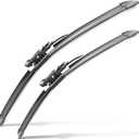 Wiper Blades for Tesla Model X, 28" + 18"(Pack of 2) Windshield Wipers with Integrated Washing, Automotive Replacement Front Windshield Wiper Blades for My Car, All-Seasons Applicable