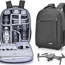 CADeN Camera Backpack, Waterproof Drone and Camera Bag for Canon Nikon Sony DSLR SLR Mirrorless, DJI Mavic, Air 2S, FPV Drone Backpack with 15.6'' Laptop Compartment & Tripod Holder
