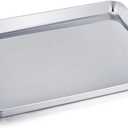 TeamFar Baking Sheet, Stainless Steel Baking Pan Cookie Sheet, Healthy & Non Toxic, Rust Free & Less Stick, Easy Clean & Dishwasher Safe (16" x 12" x 1")