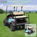 Universal Golf Cart Rear Seat Replacement Cushions, 4-person Back Seat Cushion for Golf Cart, Upgraded Replacement Seats Fits EZGO, Club Car, Yamaha
