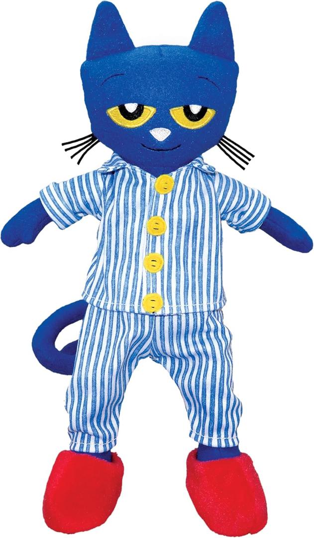 MerryMakers Pete the Cat Bedtime BluesPlush Doll, 14.5-Inch