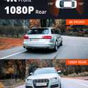 Kingslim Dash Cam Front and Rear 4K, Car Dash Camera for Cars with Free 64GB Card, 3 Inch Touchscreen, Front and Back Dashcam Built-in WiFi GPS, Night Vision, Parking Monitor, Smart App