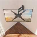 ELIVED TV Wall Mount for Most 26-60 Inch TVs, Swivel and Tilt Full Motion TV Mount with Single Stud Perfect Center Design, Wall Mount Bracket Max VESA 400x400mm, Corner Mount Holds up to 77 lbs.