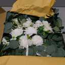 Artificial Arch Flowers Kit(Pack of 4),2Pcs Artificial Flower Arch Decor, 2Pcs Drapes, Ceremony and Reception Background Rose Decoration, White Champagne Floral Party and Outdoor Decor