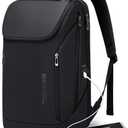 BANGE Business Smart Backpack Waterproof fit 15.6 Inch Laptop Backpack with USB Charging Port,Travel Durable Backpack (Black)