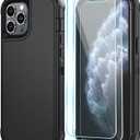 SunStory Compatible with iPhone 11 Pro Case with HD Screen Protector, 3-Layer Heavy Duty Full-Body Cover,3 in 1 Hybrid Protective Case for iPhone 11 Pro 5.8",Black