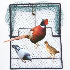 Pigeon Bird Trap Trapping Hunting Quail Cage Sparrow Spring Starling Catching Net Traps for Trapping, Size: 19.5"*15.5"*0.35"
