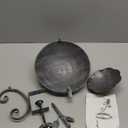 2 in 1 Bird Bath for Deck Railing and Balcony Bird Feeder, Bird Feeders for Outdoors with Heavy Duty Clamp, Unique Bird Bath for Outside and Blue Birdfeeder Suitable for Garden Porch Backyard