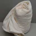 Casual Living Twin/Twin XL Fleece Blanket Fluffy Warm Cozy Bed Blankets for Dorm or Bedroom Decor Soft Plush Thick Fuzzy Oversized Big Throw for Couch Bed or Outdoor, 66-inch x 90-inch, Ivory White