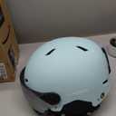 LUMDEER Ski Helmet with 2 in 1 Visor Goggles, UV Protection Snowboard Helmet, Certified Ajustable Snow Sport Helmets for Men Women Skiing, Skating, Snowboarding (Large, Blue)