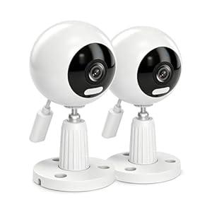 GUOANVISION Cameras for Home Security, Indoor Camera with Audio, 5G/ 2.4G WiFi Security Camera Indoor/ Outdoor, 3MP Color Night Vision, Motion Detection, Siren Alarm, Waterproof, SD Recording (2 Pack)