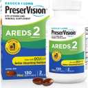 PreserVision AREDS 2 Eye Vitamins, #1 Eye Doctor Recommended Brand, Lutein and Zeaxanthin Supplement with Vitamin C, Vitamin E,Zinc, and Copper, 130 Softgels (Minigels)