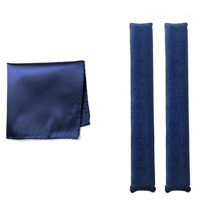 YOSHUYUKI Classic Heatless Curls Overnight Rods No Heat Hair Curlers to Sleep Jumbo Foam Large Hair Rollers for Long Short Hair Heatless Curling Rod Set Styling Tools with Satin Scarf Navy
