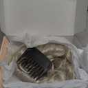 REECHO Hair Topper, Short Wiglet Hair Topper for Women with Thinning Large Coverage Synthetic Top Crown Hairpiece for Women - Silver White