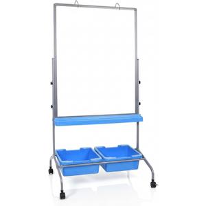 LUXOR Classroom Chart Stand with Storage Bins 49"W x 38"H