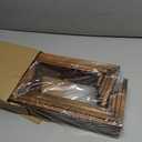 2 Set Wooden Tiered Risers Display Stands for Vendor Events,Stackable Wood Cupcake Display Stand,Farmhouse Decor Wood Dessert Table Display Set,Vendor Booth Display Items,Food Display Risers for Party