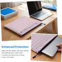 Cute Gingham Laptop Case 13.3 inch, 13-13.3 inch Laptop Sleeve Compatible with 13-13.6 inch Slim Laptops, Aesthetic Checkered Soft Computer Sleeve Bag with Pocket for Women Girls Birthday