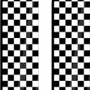 2 Pcs Black and White Checkered Feather Flag Checkered Swooped Racing Flags Windless Full Sleeve Banner Finish Line Sign for Races Events Party Supplies(No flagpole)