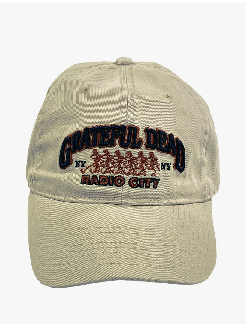 Grateful Dead Men's Standard Liquid Blue Radio City 80 Baseball Hat, Stone, One Size