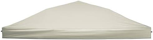Replacement Canopy Top, 10' x 10' Pop-Up Cover for Canopy Straight Leg Tent Cover for Outdoor Garden Patio Camping Sun Shade (1pc Top Cloth Only) Beige
