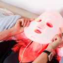 Lifepro LED Silicone Face Mask - LED Red Light Therapy Face Mask for Face and Neck - Portable Skin Care Device for at-Home Facials