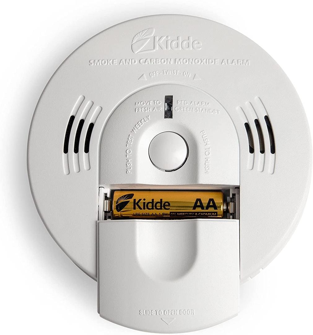 Kidde Hardwired Smoke & Carbon Monoxide Detector, Battery Backup, Interconnectable, LED Warning Light Indicators (1 Pack)
