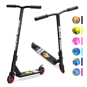Stunt Scooter for Kids Ages 6-12 8-12 Years | Freestyle Pro 360° | Aluminium Deck | ABEC 7 | Micro Crystalized Deck | Black