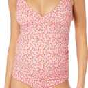 Amazon Essentials Women's Maternity Ruched V-Neck Swimsuit with Adjustable Straps, XL