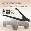 Left Front Driver Lower A Arm Kit Compatible with Can-Am Maverick X3 72" 2018-2021 Lower Control Arm with Ball Joint and Swing Arm Bushing Sleeve Kit 706204733 706204409 706202045
