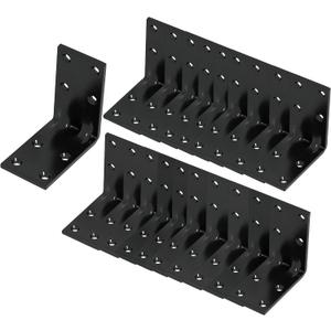 20pcs Steel Corner Brackets, 90 Degree Angle Bracket-2"x 2" Sturdy L Connector Braces for Decorative Knee Braces, Angle Brackets for Wood DIY Projects, L Shelf Brackets