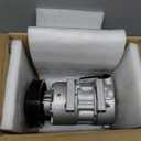 New AC Air Condition Compressor w/Clutch for Hyundai Accent 1.6L 2012-2017, for Kia Rio 2012-2017 1.6L, ONLY Automatic Temperature Control (no Manual), for CO20765C
