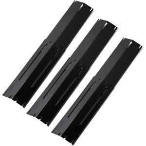 Universal Adjustable Grill Heat Plate Replacement for Gas Grill, Porcelain Steel Heat Plate Shield, Flavorizer Bar, Extends from 11.75" Up to 21" L (Pack of 3)
